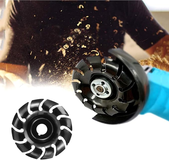 12 Teeth Wood Carving Disc, 90mm Wood Shaping Disc 16mm Bore Extreme