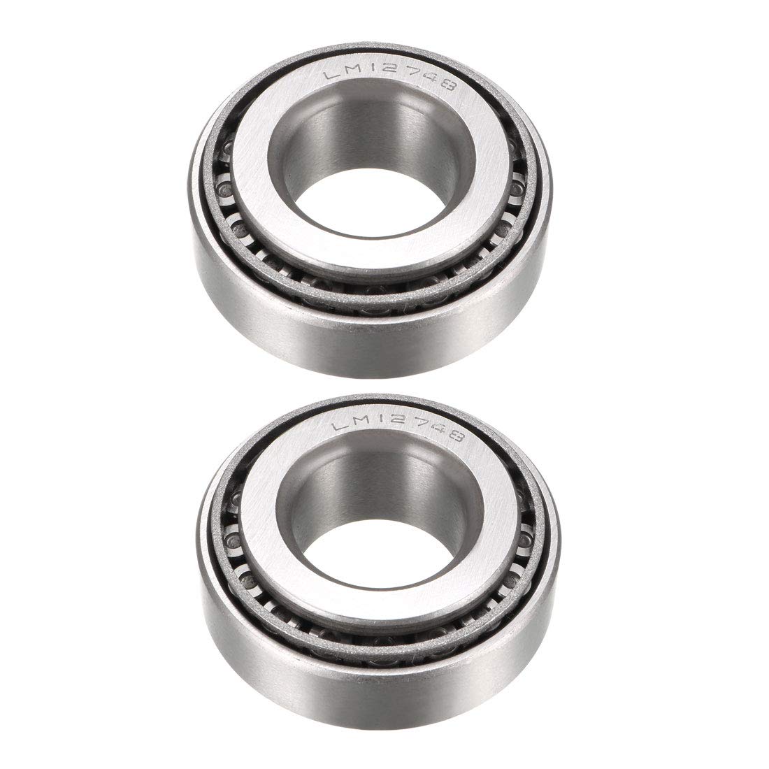 uxcell LM12748/LM12710 Tapered Roller Bearing Cone and Cup Set 0.8437" Bore 1.781" O.D. 0.655" Width 2pcs