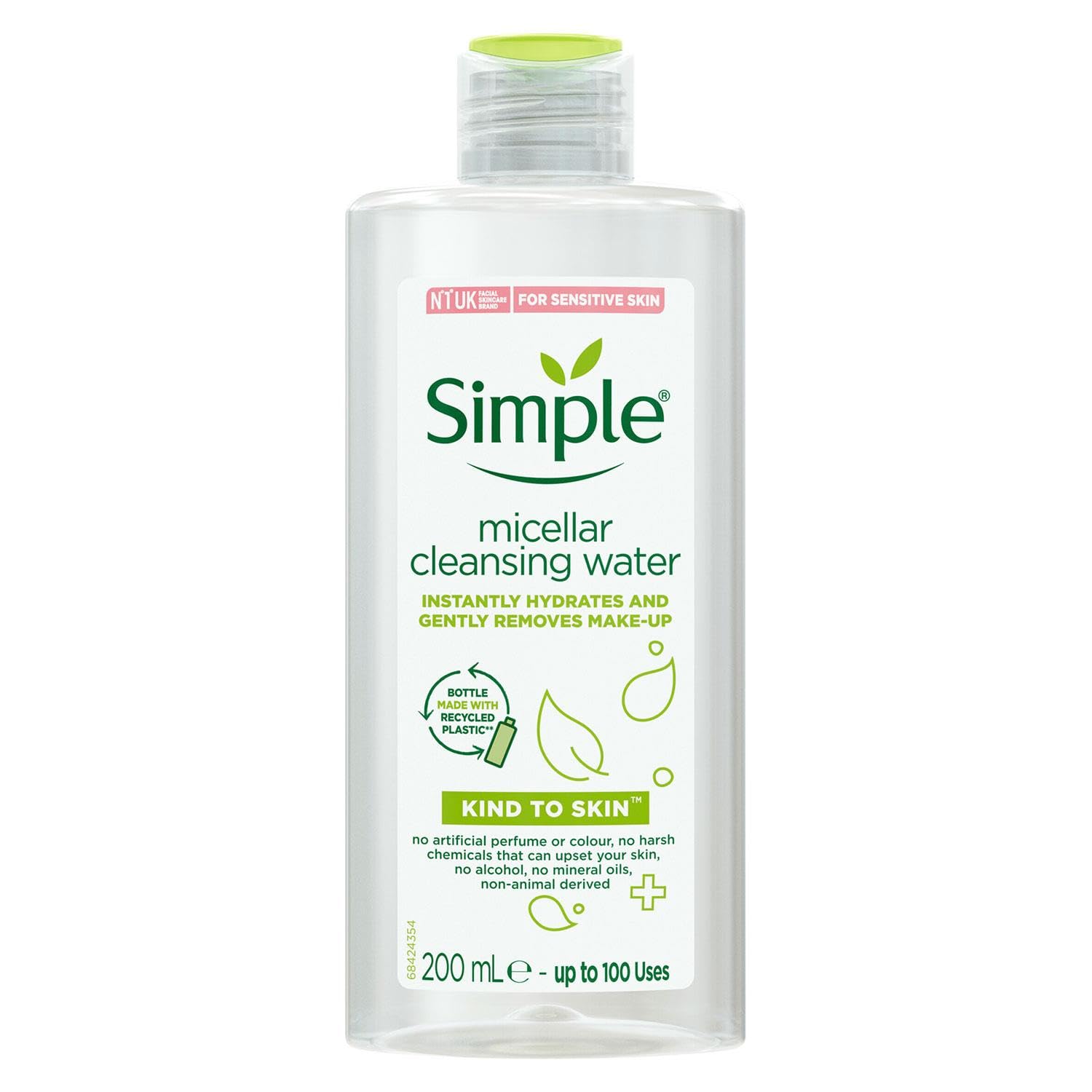 Simple Kind To Skin Micellar Cleansing Water, 200ml (Pack Of 1)