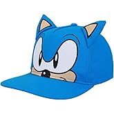Bioworld Sonic The Hedgehog Big Face Youth Blue Snapback Hat