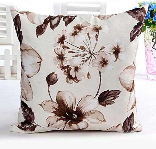 Beautyvan Comfortable Flowers Pattern Sofa Bed Home Decor Pillow Case (Coffee)
