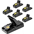 Mouse Trap, Mouse Traps That Work Mice Trap Outdoor Indoor Best Snap Traps for Mouse/Mice Safe and Reusable 6 Pack Quick Kill