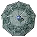 Goture Portable Folded Fishing Net Fish Shrimp Minnow Crayfish Crab Baits Cast Mesh Trap automatic 9 sides 18 Holes