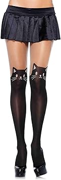 Leg Avenue Collant Semi Opaque Chat Trop Mignon Lega Avenue Noir Chair Taille Unique Amazon Fr Hygiasne Et Soins Du Corps
