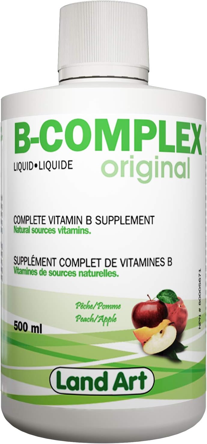 Vitamin B Complex Liquid 500ml Peach And Apple Amazon.ca Health