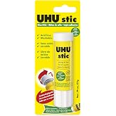 UHU Stic Permanent Glue Stick, 0.74 Oz, Dries Clear