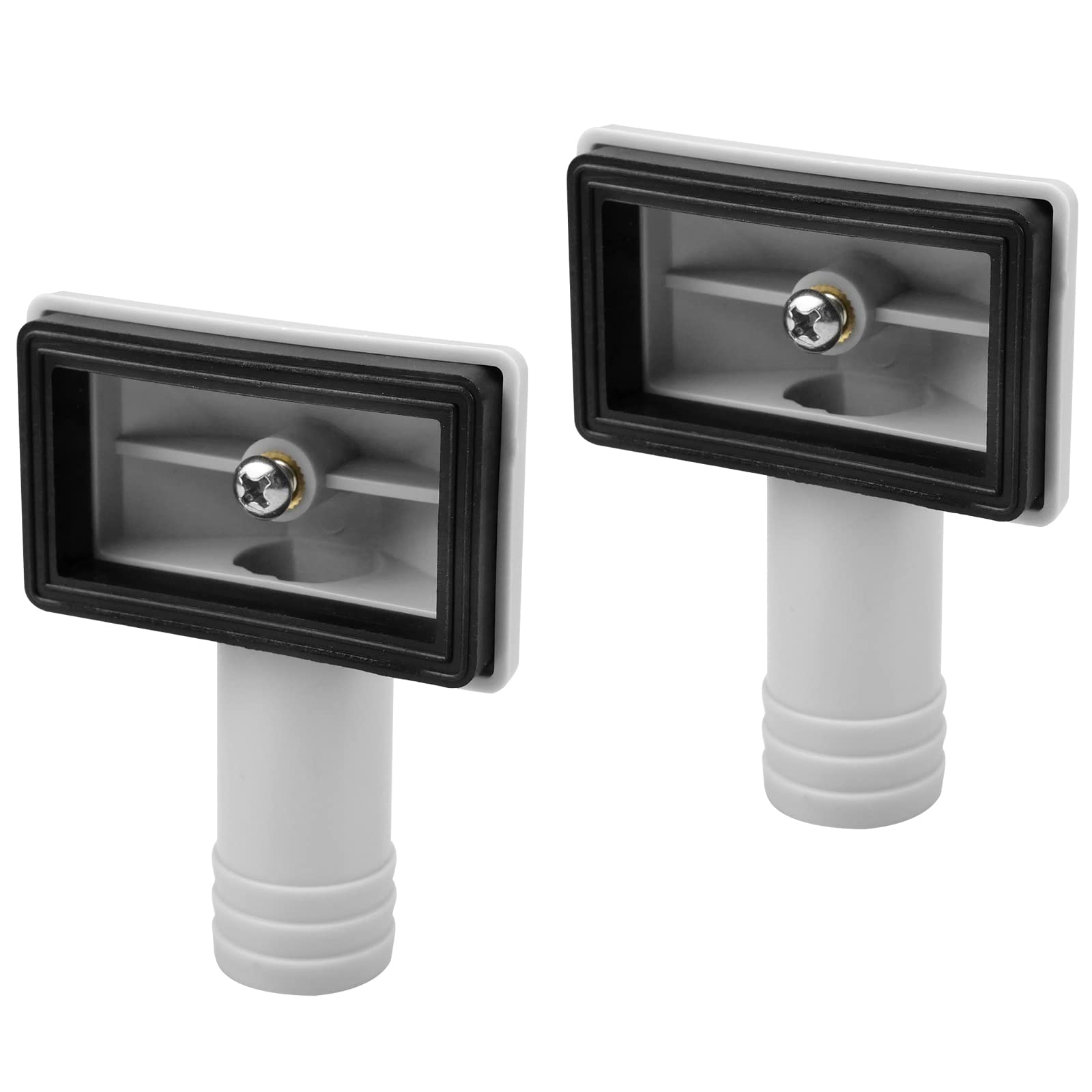 Hinata 2PCS Overflow Head Sink, Overflow Interface Sink Overflow Ring Overflow Pipes Wash Basin- Rectange Interface