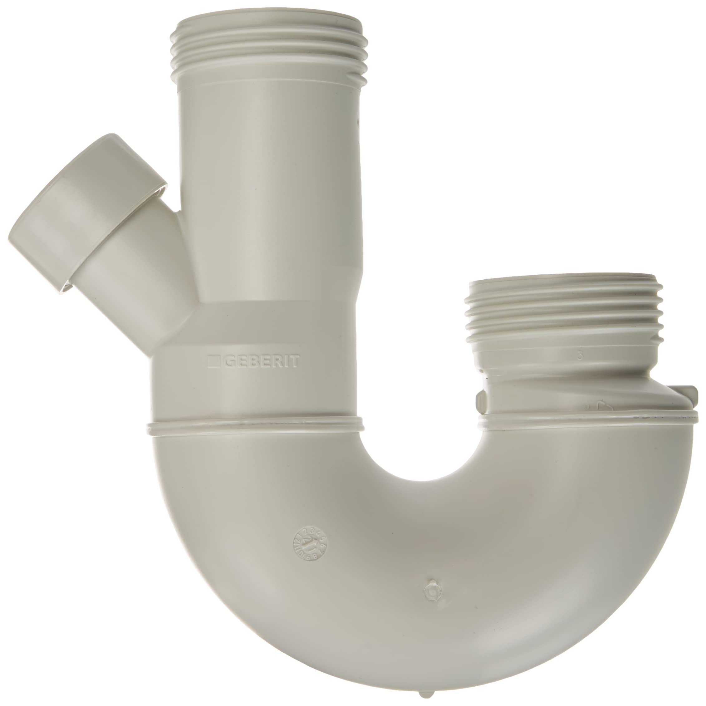 Geberit K12536 Double Chamber Siphon 252053111, Silver