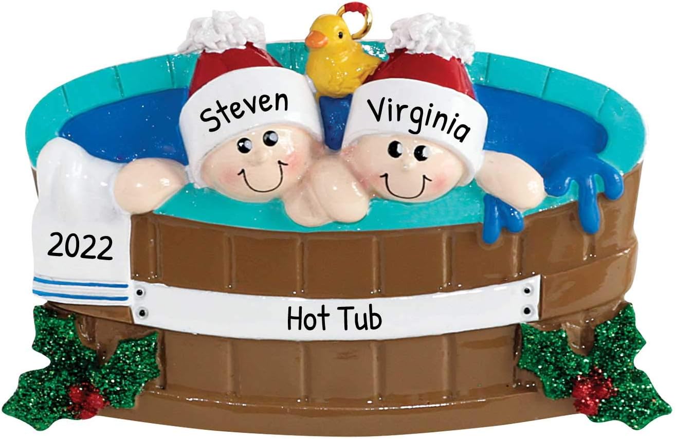 Personalized Hot Tub Heaven Family of 2