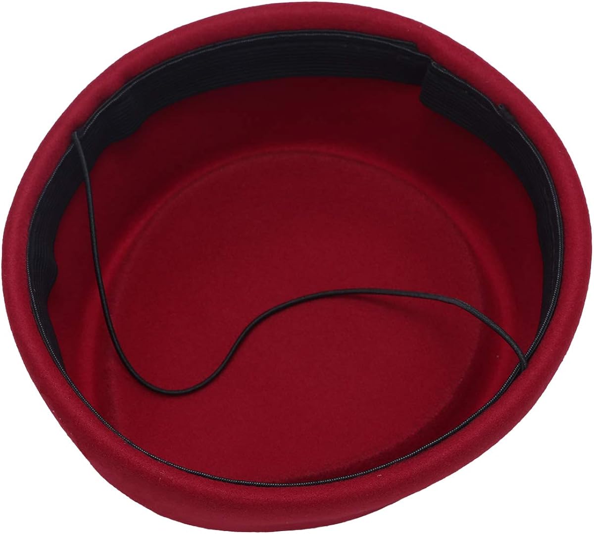 inlzdz Stewardess Hut Wollfilz Pillbox M/&uuml;tzen Damen Flugbegleiterin Cosplay Kost/&uuml;m Elegant Stewardess Cap Baskenm/&uuml;tze Party Base Kappe