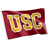 Desert Cactus University of Southern California USC Flag - 3 x 5 Feet Trojans Banner, Indoor/Outdoor Durable Fabric, 100% Polyester Design (Style B)