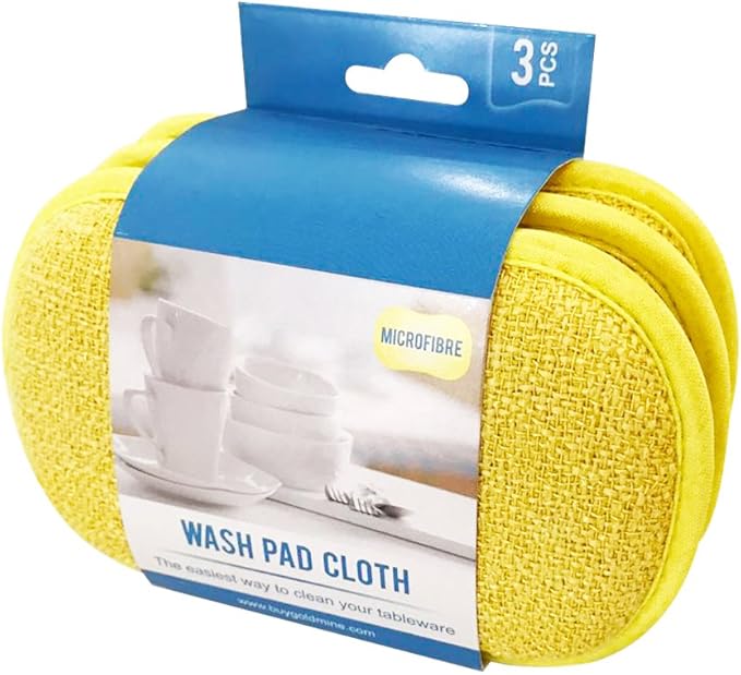 Kitchen Wash Pad,Microfiber Dish Washing Cloth,Washing Up Pad.Dual Side