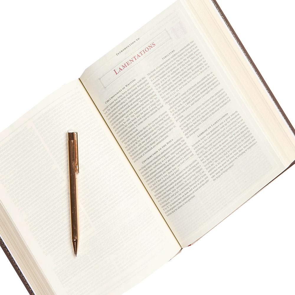CSB Ancient Faith Study Bible, Brown Cloth Over Board, Black Letter, Church Fathers, Study Notes & Commentary, Articles, Profiles, Easy-to-Read Bible Serif Type