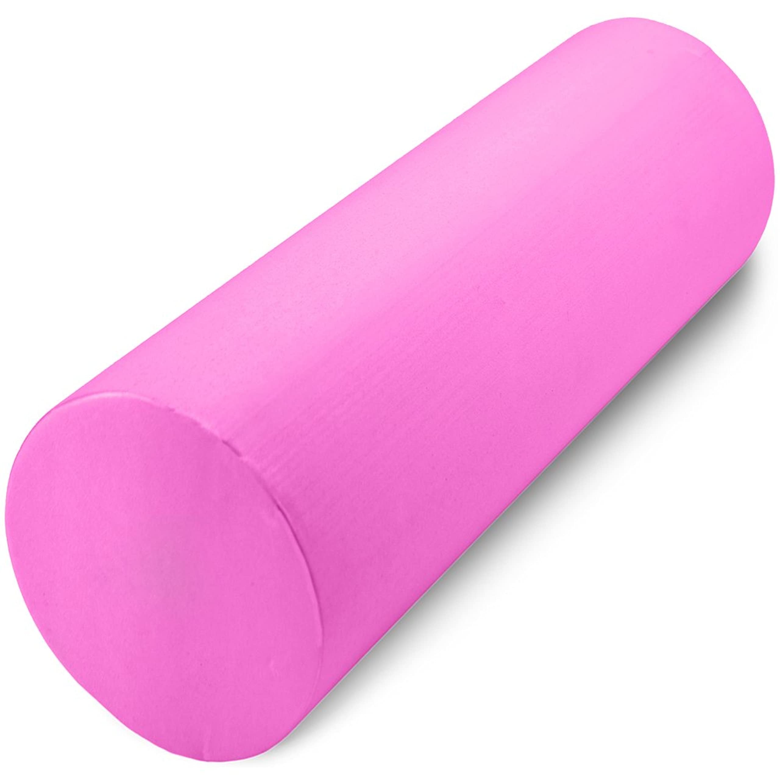 Crown Sporting Goods 18" x 6" Premium EVA Foam Roller – Firm, Dense, and Shape-Restoring (Pink)