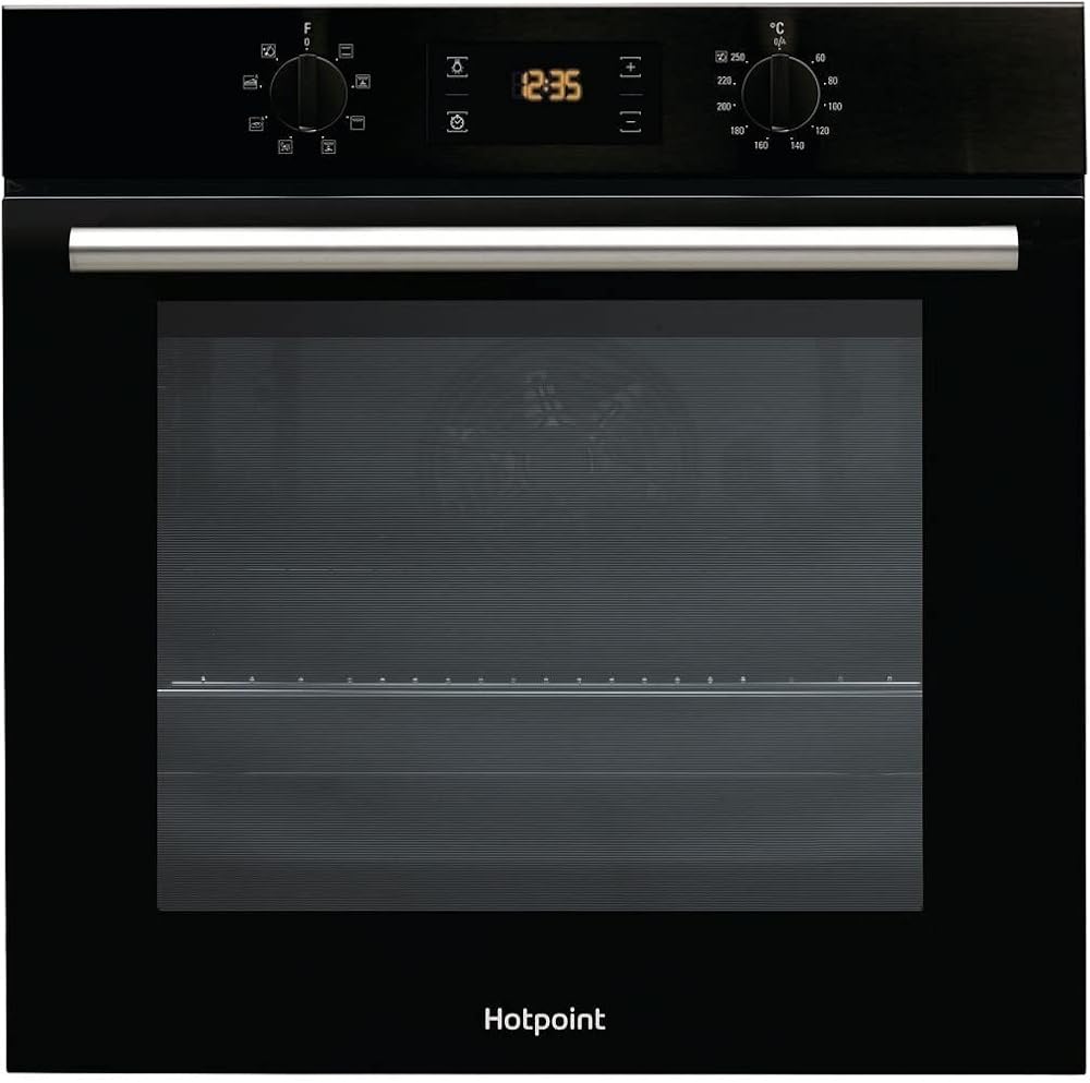 Hotpoint Electric Fan Assisted Single Oven Black Multifunction 66 L
