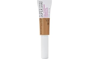 Maybelline New York Super Stay Super Stay Full Coverage, Brightening, Long Lasting, Under-eye Concealer Liquid Makeup Forup to 24H Wear, With Paddle Applicator, Tan, 0.23 fl. oz.