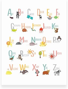 alphabet wall art for nursery