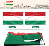 AhfuLife Hungary Flag 5ft x 3ft Double Sided with Brass Grommets view 6