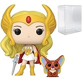POP Retro Toy: Princess of Power - She-Ra with Kowl - Masters of The Universe Funko Vinyl Figure (Bundled with Compatible Box Protector Case), Multicolor, 3.75 inches