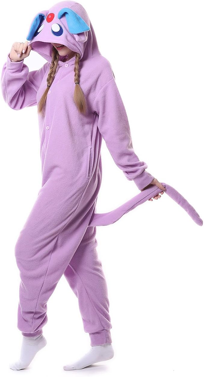 Cat Onesies Pajamas with Zip Halloween Cosplay Animal