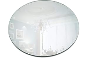 12 Inch Round Mirror Candle Plate with Round Edge 1.5 mm Thick Set of 12