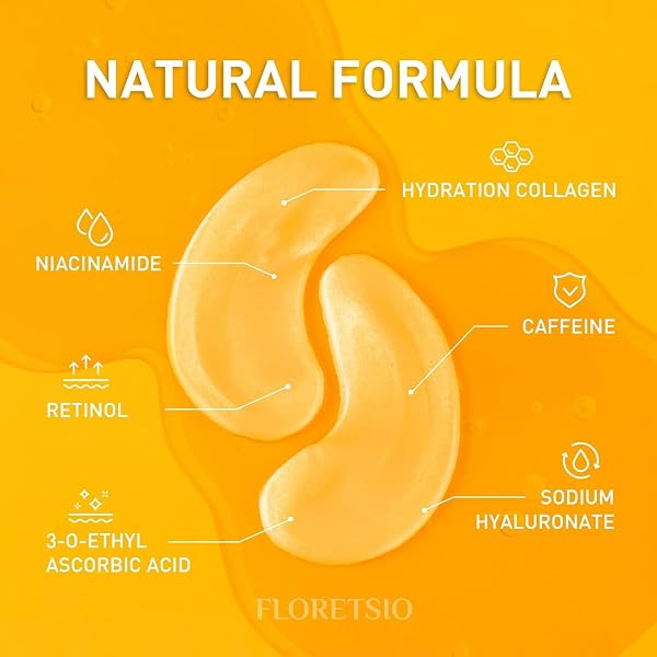 UNDER EYE PATCHES FOR DARK CIRCLES – 24K GOLD COLLAGEN COOLING GEL EYE MASK WITH RETINOL & HYALURONIC ACID, JET LAG SUPPORT, REDUCES PUFFY EYES & FINE LINES DELAYS AGING TREATMENT WOMEN/MEN(30 PAIRS)