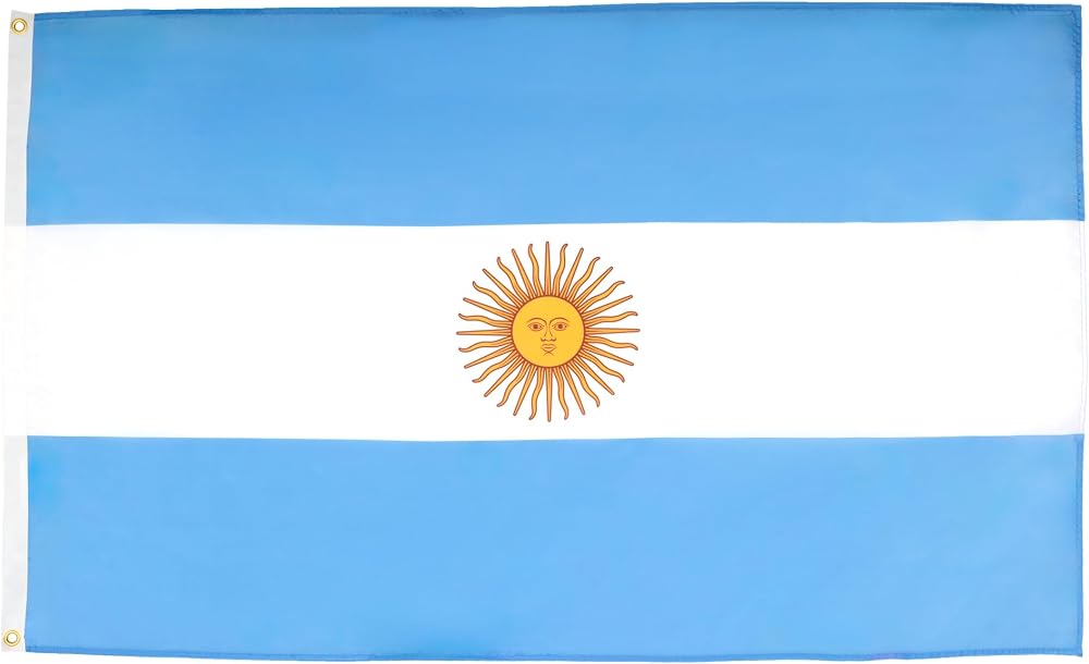 AZ FLAG Argentina Flag 2x3 ft 100D Polyester with Two Metal Grommets