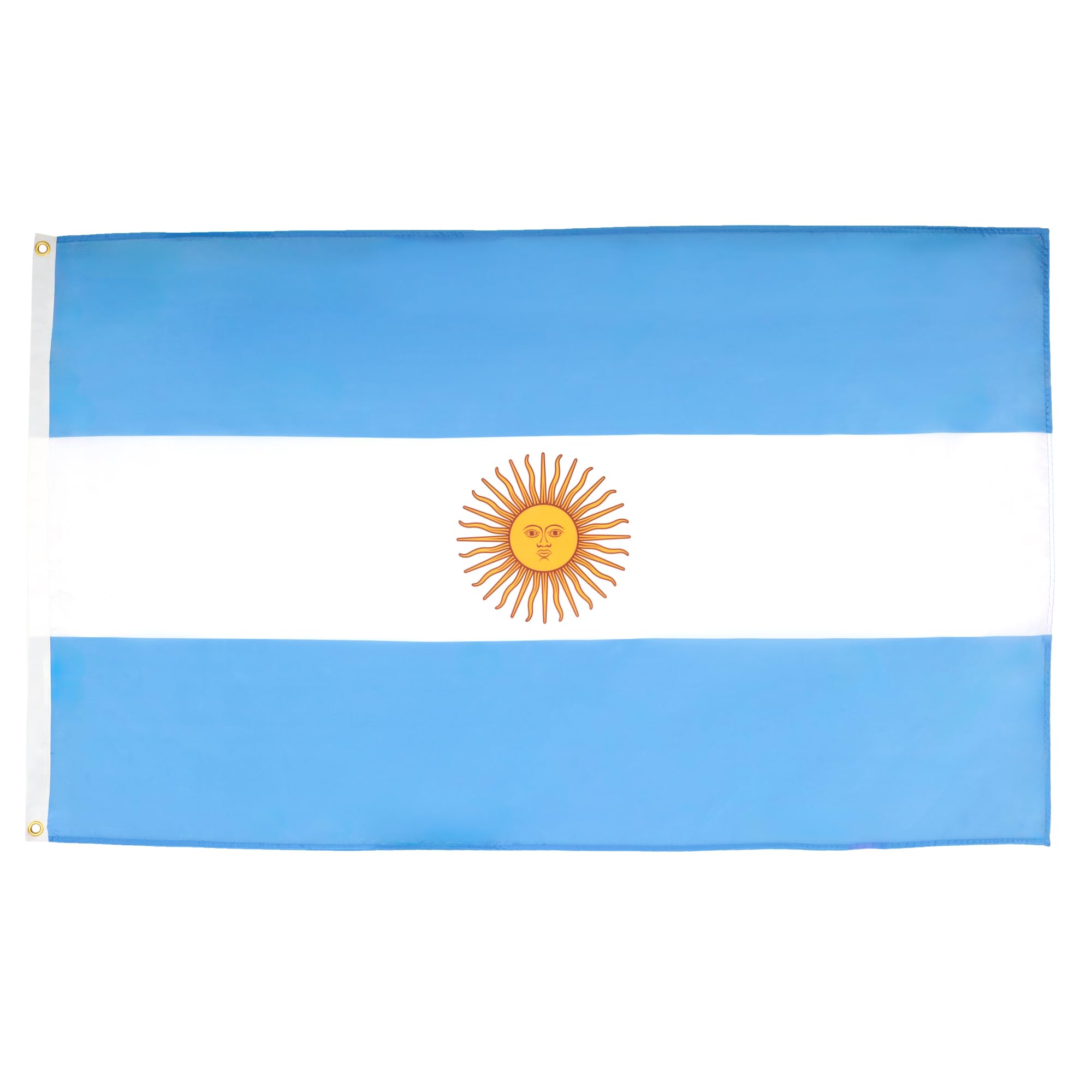 AZ FLAG - Argentina Flag - 3x5 Ft - 100D Polyester Argentine Banner with Two Metal Grommets - Fade Resistant - Vivid Colors - 3' x 5' Feet - 150x90 Cm