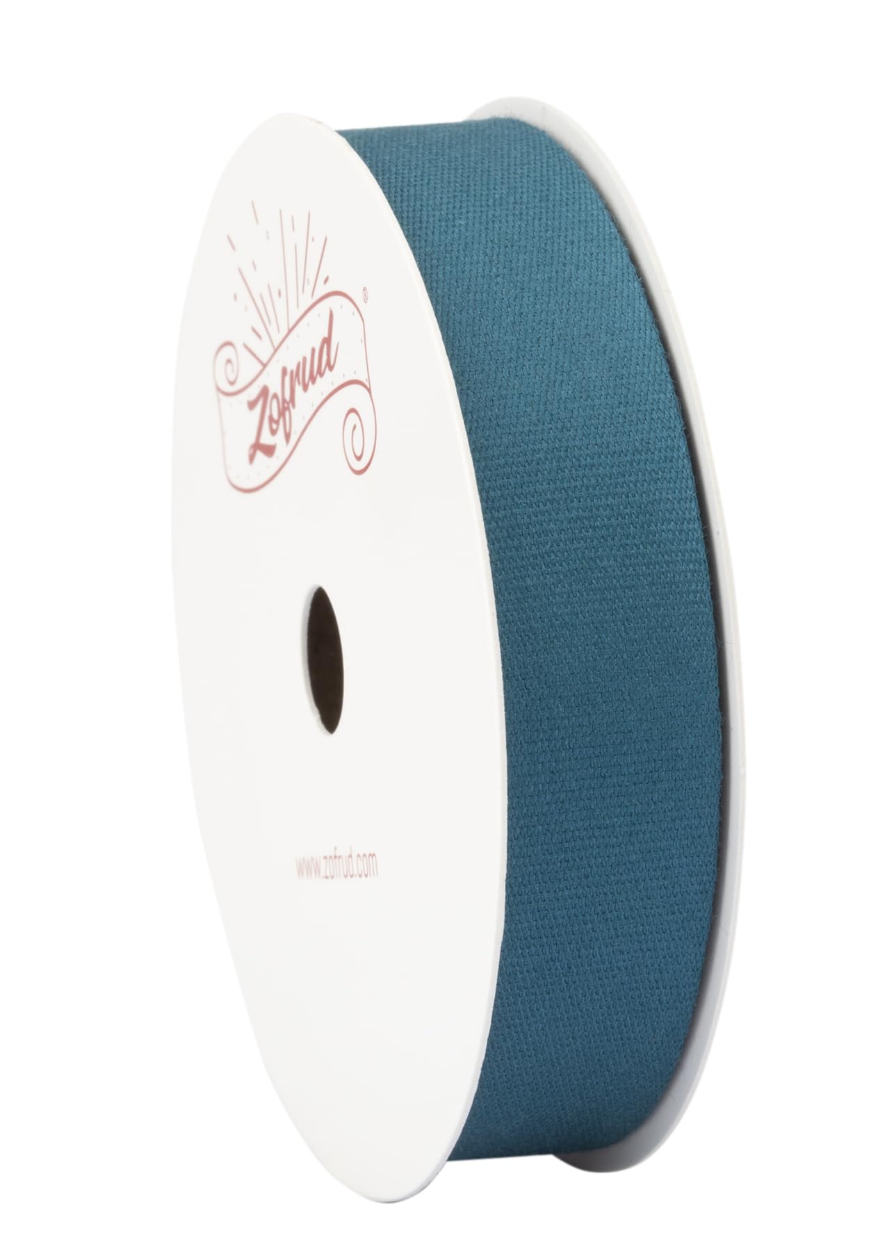 Zofrud Teal Cotton Ribbon - 16mm x 9 Meters - Ideal for Gift Wrapping, Sewing, and Crafts