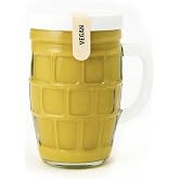 Ika&rsquo;s Garden D&uuml;sseldorf Style Mustard &ndash; Smooth &amp; Spicy German Mustard in Reusable Beer Mug, 8.99 oz &ndash; BPA-Free Jar, Product of Germany