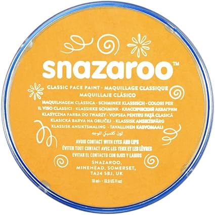 Snazaroo Colore Per Viso Poliestere Giallo Ocra 18 Ml Amazon It Casa E Cucina