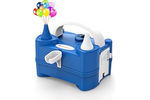 ID IDAODAN IDAODAN Electric Air Balloon Pump Portable Dual Nozzle 110V 600W Electric Balloon Blower Pump/Electric Balloon Inflator for Kids Party Decoration