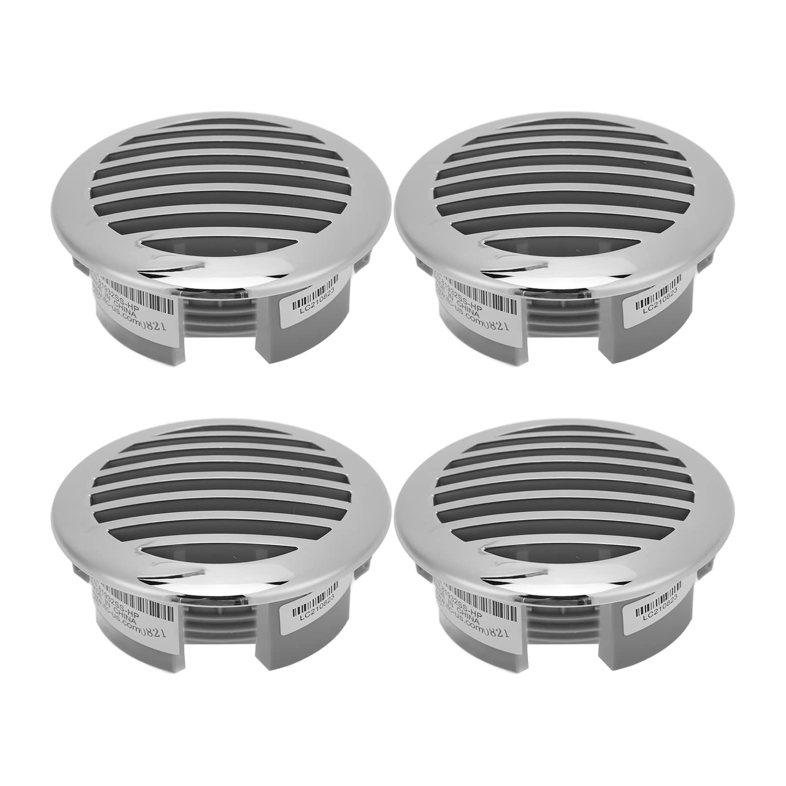 Boat Vent Cover 4 Inch, Round Air Vent Grille 4pcs 3.5in 316 Stainless Steel High Polished Cap Boats Airflow Vent Cover for Yachts RVs