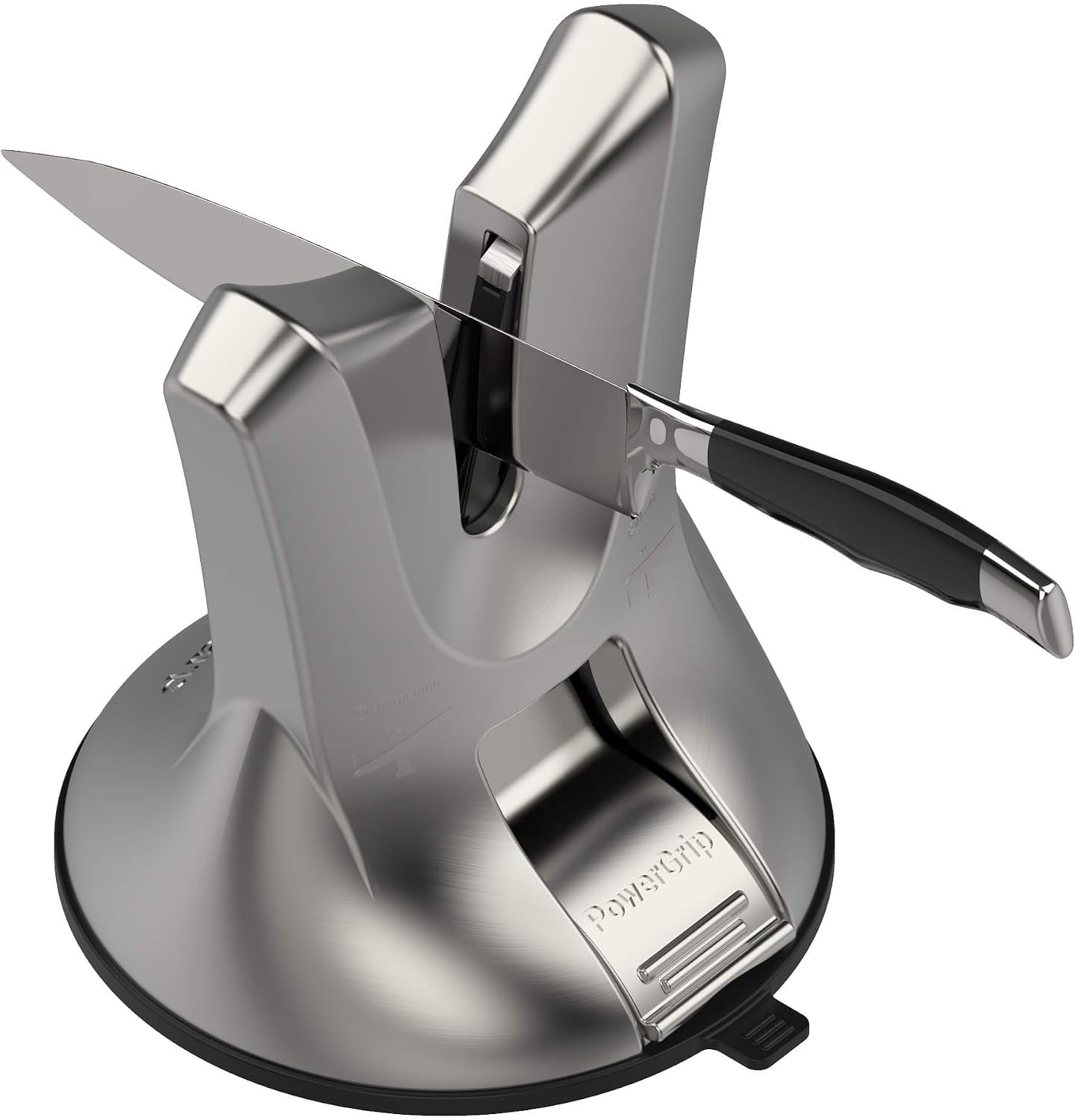 AnySharp XBlade Professional Knife Sharpener with PowerGrip, Silver - Image 3