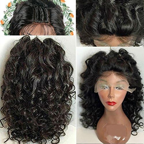 GAMAY HAIR Brazilian Virgin Loose Wave Human Hair Wigs Full Lace Wigs Human Hair 130%-180% Density Lace Fron Wigs Glueless Full Lace Wigs with Baby Hair(20 inch,150% density)