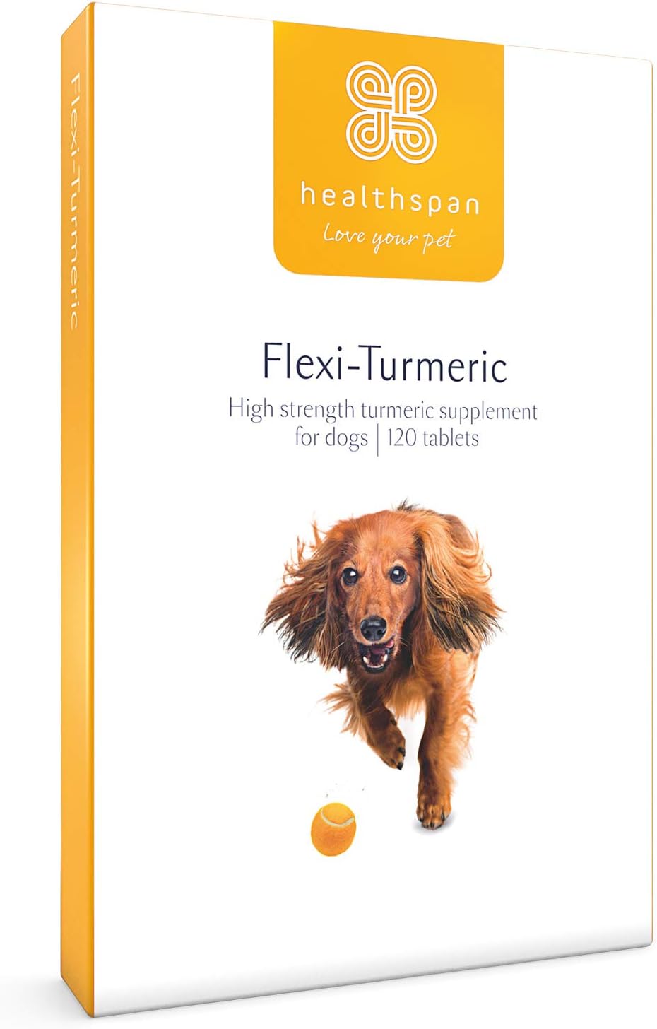 healthspan FlexiTurmeric For Dogs 120 Tablets Vitamin C & Brewers