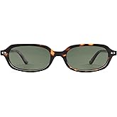 Appassal Retro Rectangle Sunglasses for Women Men Trendy Small Narrow Square Sunnies AP3729