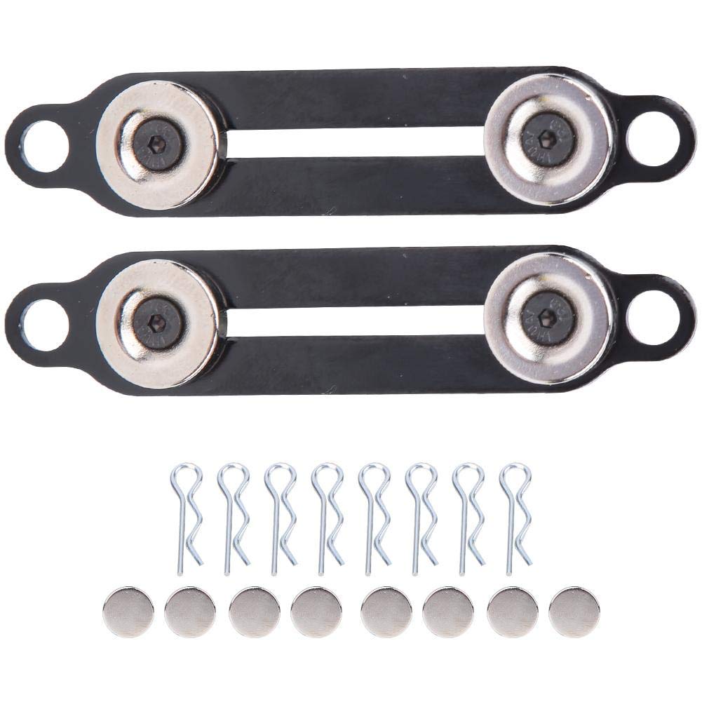 Dilwe RC Shell Holder, 1/10 RC Car Body Shell Metal Fixing Holder with Magnets for Crawler Car Accessory Model Accessories