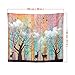 Psychedelic Tapestry Wall Hanging Christmas Mandala Tapestry 51 x 59 inches Elk Forest with Birds Wall Tapestry Bohemian Hippie Tapestry for Bedroom Living Room Dorm (5159)