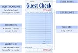DGBDPACK Guest Check Pads 5pk Server Note Pads 250 Orders Blue 6.75x3.5 view 3