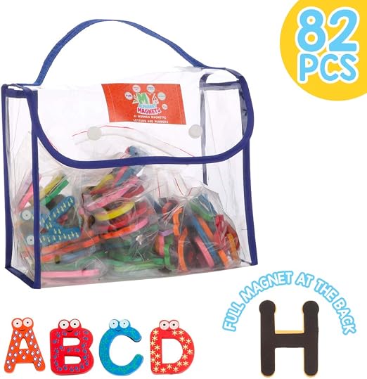 Amazon Com Joy S Abc Wooden Alphabet Magnetic Letters And Numbers