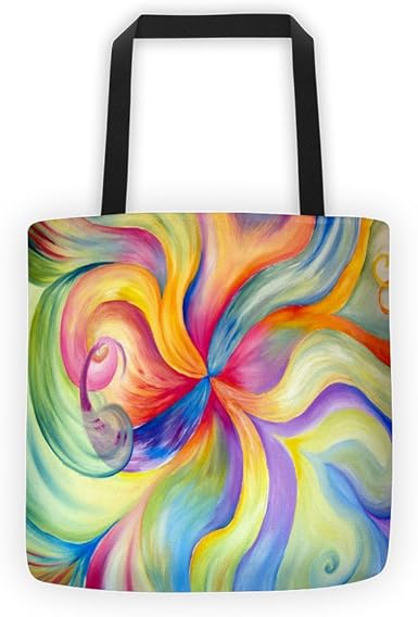 rainbow beach bag