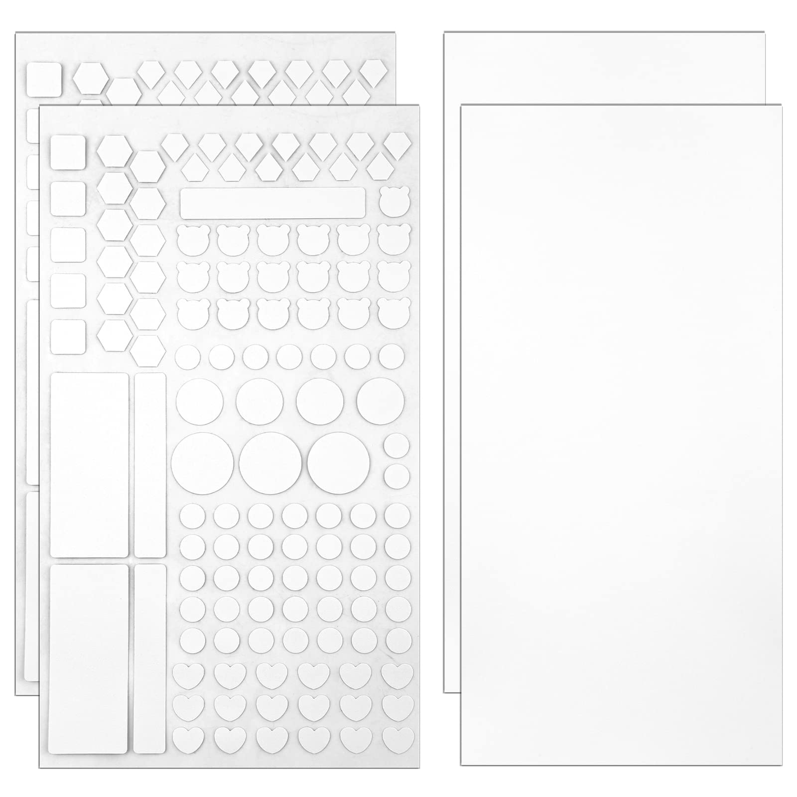 4 Sheets LED Light Blocking Stickers Tabs for Electronics, Pre-Cut Light Dimming LED Filters LED Light Covers Blackout for Routers, Clocks and Electrical Appliances (White)