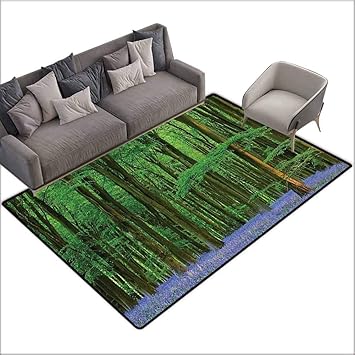 Amazon Com Rug Bathroom Mat Woodland Decor Spring Sunshine In A