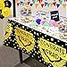 Tifeson 3PCS 2023 Graduation Tablecloths Plastic - Congrats Grad Thick Disposable Plastic Table Covers - Graduation Decorations 2023, Grad 2023 Party Supplies Black and Gold (54