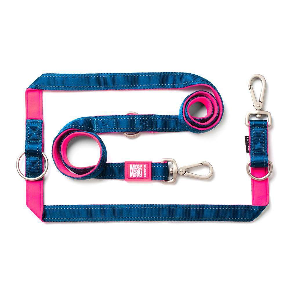 Max & Molly Urban Pets Dog Leash - Matrix Pink, 1.00m, 1.30m, 1.60m