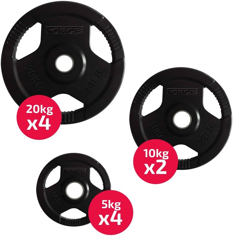 Force USA 120kg Rubber Weight Plate Package