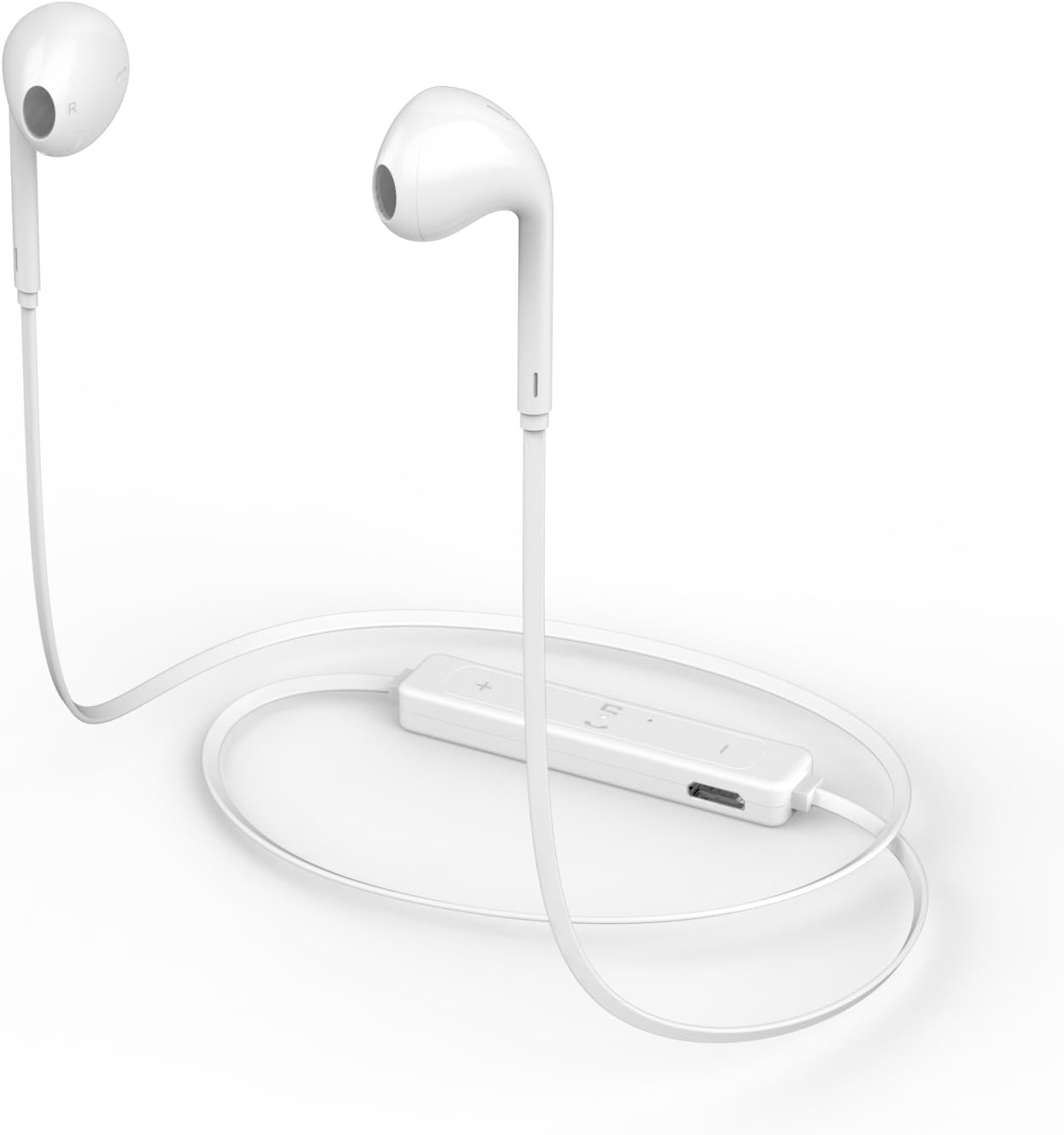 Leynatic Wireless Bluetooth Headphones Earphones Wireless Sports Headsets Stereo Compatible with Apple iPhone XR XS X 7 Plus Max 8 Plus Samsung Smartphone Compatible Apple Headphones - White