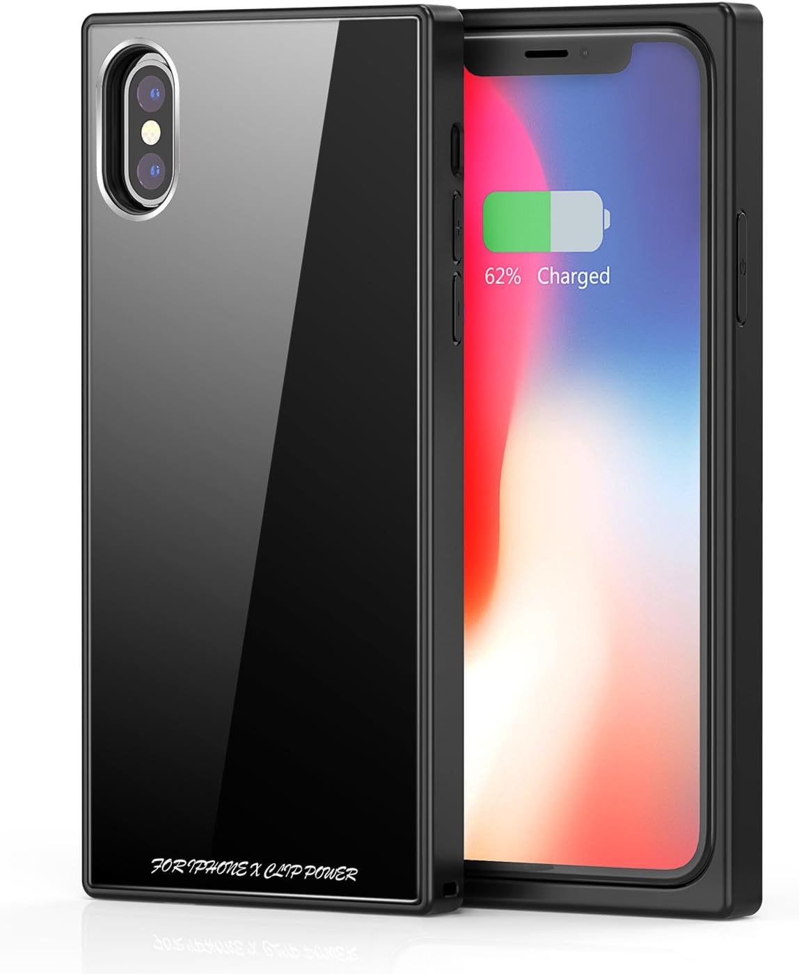 vodool Battery Case for iPhone X/XS, 3200mAh Portable Protective Charging Case Extended Rechargeable Battery Pack Charger Case Compatible with iPhone X/XS (5.8 inch) (Black)