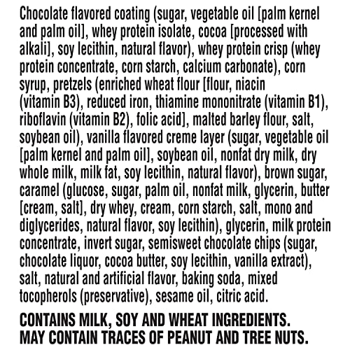 Gatorade Whey Protein Bars, Chocolate Pretzel, 2.8 oz bars (Pack of 12